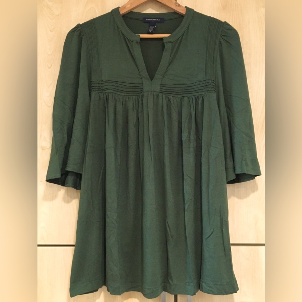 Banana Republic Women Stretch Flared Sleeve Blouse Top
